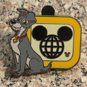 New 2025 Hidden Mickey Walt Disney World Tramp D Logo Pin Wave B